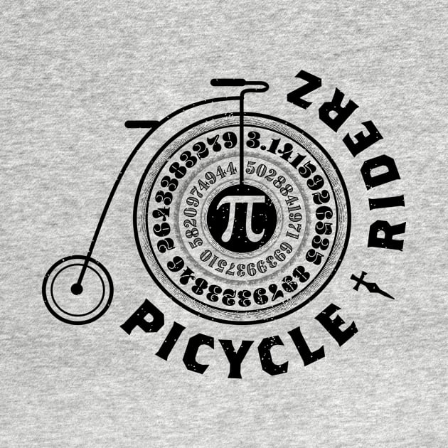 Great Picycle Riderz Algebra Cyclist Bike Geek Pie T Shirt by holger.brandt